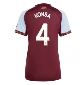 Aston Villa Ezri Konsa #4 Thuis tenue voor Dames 2025-26 Korte Mouwen