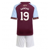 Aston Villa Jadon Sancho #19 Thuis tenue voor kinderen 2025-26 Korte Mouwen (+ broek)