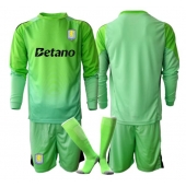 Aston Villa Keeper Uit tenue voor kinderen 2025-26 Lange Mouwen (+ broek)