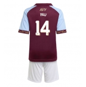 Aston Villa Pau Torres #14 Thuis tenue voor kinderen 2025-26 Korte Mouwen (+ broek)