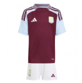 Aston Villa Thuis tenue voor kinderen 2024-25 Korte Mouwen (+ broek)