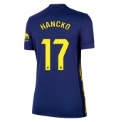 Atletico Madrid David Hancko #17 Uit tenue voor Dames 2025-26 Korte Mouwen