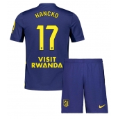 Atletico Madrid David Hancko #17 Uit tenue voor kinderen 2025-26 Korte Mouwen (+ broek)