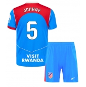 Atletico Madrid Johnny Cardoso #5 Derde tenue voor kinderen 2025-26 Korte Mouwen (+ broek)