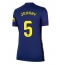 Atletico Madrid Johnny Cardoso #5 Uit tenue voor Dames 2025-26 Korte Mouwen