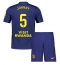 Atletico Madrid Johnny Cardoso #5 Uit tenue voor kinderen 2025-26 Korte Mouwen (+ broek)