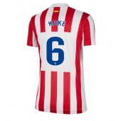 Atletico Madrid Koke #6 Thuis tenue voor Dames 2025-26 Korte Mouwen