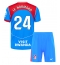 Atletico Madrid Robin Le Normand #24 Derde tenue voor kinderen 2025-26 Korte Mouwen (+ broek)