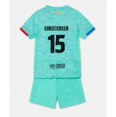 Barcelona Andreas Christensen #15 Derde tenue voor kinderen 2023-24 Korte Mouwen (+ broek)