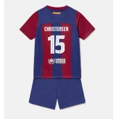 Barcelona Andreas Christensen #15 Thuis tenue voor kinderen 2023-24 Korte Mouwen (+ broek)