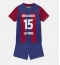 Barcelona Andreas Christensen #15 Thuis tenue voor kinderen 2023-24 Korte Mouwen (+ broek)