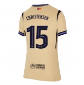 Barcelona Andreas Christensen #15 Uit tenue voor Dames 2025-26 Korte Mouwen