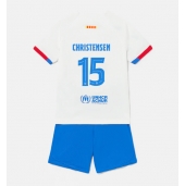 Barcelona Andreas Christensen #15 Uit tenue voor kinderen 2023-24 Korte Mouwen (+ broek)