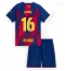Barcelona Fermin Lopez #16 Thuis tenue voor kinderen 2025-26 Korte Mouwen (+ broek)
