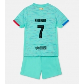 Barcelona Ferran Torres #7 Derde tenue voor kinderen 2023-24 Korte Mouwen (+ broek)