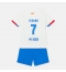 Barcelona Ferran Torres #7 Uit tenue voor kinderen 2023-24 Korte Mouwen (+ broek)