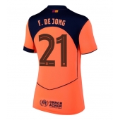 Barcelona Frenkie de Jong #21 Derde tenue voor Dames 2025-26 Korte Mouwen