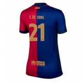 Barcelona Frenkie de Jong #21 Thuis tenue voor Dames 2024-25 Korte Mouwen