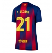 Barcelona Frenkie de Jong #21 Thuis tenue voor Dames 2025-26 Korte Mouwen