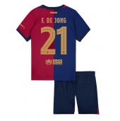 Barcelona Frenkie de Jong #21 Thuis tenue voor kinderen 2024-25 Korte Mouwen (+ broek)