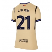 Barcelona Frenkie de Jong #21 Uit tenue voor Dames 2025-26 Korte Mouwen