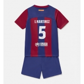 Barcelona Inigo Martinez #5 Thuis tenue voor kinderen 2023-24 Korte Mouwen (+ broek)