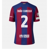 Barcelona Joao Cancelo #2 Thuis tenue 2023-24 Korte Mouwen