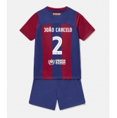 Barcelona Joao Cancelo #2 Thuis tenue voor kinderen 2023-24 Korte Mouwen (+ broek)