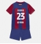 Barcelona Jules Kounde #23 Thuis tenue voor kinderen 2023-24 Korte Mouwen (+ broek)