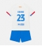 Barcelona Jules Kounde #23 Uit tenue voor kinderen 2023-24 Korte Mouwen (+ broek)