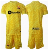 Barcelona Keeper Thuis tenue voor kinderen 2024-25 Korte Mouwen (+ broek)
