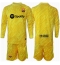 Barcelona Keeper Thuis tenue voor kinderen 2024-25 Lange Mouwen (+ broek)