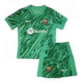 Barcelona Keeper Uit tenue voor kinderen 2024-25 Korte Mouwen (+ broek)