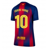 Barcelona Lamine Yamal #10 Thuis tenue voor Dames 2025-26 Korte Mouwen