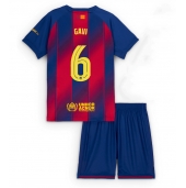 Barcelona Paez Gavi #6 Thuis tenue voor kinderen 2025-26 Korte Mouwen (+ broek)