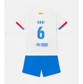 Barcelona Paez Gavi #6 Uit tenue voor kinderen 2023-24 Korte Mouwen (+ broek)