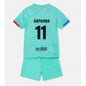 Barcelona Raphinha Belloli #11 Derde tenue voor kinderen 2023-24 Korte Mouwen (+ broek)