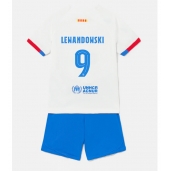 Barcelona Robert Lewandowski #9 Uit tenue voor kinderen 2023-24 Korte Mouwen (+ broek)