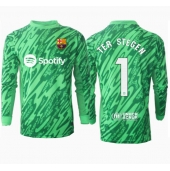 Barcelona Ter Stegen #1 Keeper Uit tenue 2024-25 Lange Mouwen