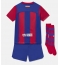 Barcelona Thuis tenue voor kinderen 2023-24 Korte Mouwen (+ broek)