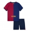 Barcelona Thuis tenue voor kinderen 2024-25 Korte Mouwen (+ broek)