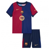 Barcelona Thuis tenue voor kinderen 2024-25 Korte Mouwen (+ broek)