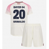Bayer Leverkusen Alejandro Grimaldo #20 Uit tenue voor kinderen 2025-26 Korte Mouwen (+ broek)