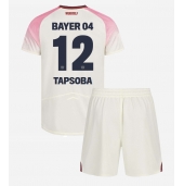 Bayer Leverkusen Edmond Tapsoba #12 Uit tenue voor kinderen 2025-26 Korte Mouwen (+ broek)