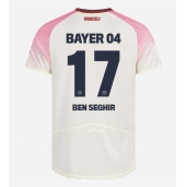 Bayer Leverkusen Eliesse Ben Seghir #17 Uit tenue 2025-26 Korte Mouwen