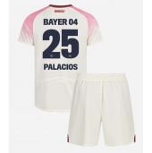 Bayer Leverkusen Exequiel Palacios #25 Uit tenue voor kinderen 2025-26 Korte Mouwen (+ broek)