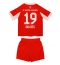 Bayern Munich Alphonso Davies #19 Thuis tenue voor kinderen 2025-26 Korte Mouwen (+ broek)