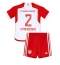 Bayern Munich Dayot Upamecano #2 Thuis tenue voor kinderen 2023-24 Korte Mouwen (+ broek)