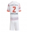 Bayern Munich Dayot Upamecano #2 Uit tenue voor kinderen 2025-26 Korte Mouwen (+ broek)
