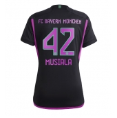 Bayern Munich Jamal Musiala #42 Uit tenue voor Dames 2023-24 Korte Mouwen